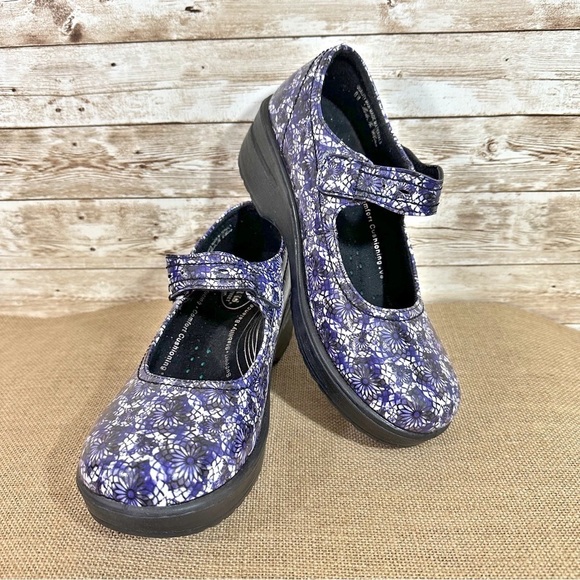 Skechers Shoes - Easy Works By Easy Street- Sketchers- Blue Mosaic Mary Jane Work Shoe- Size 8